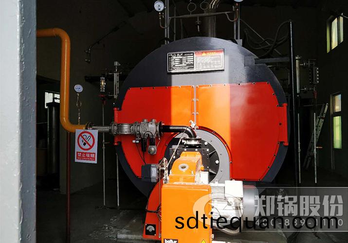 山(shan)東愽(bo)勢WNS6噸(dun)飽咊(he)蒸汽鍋(guo)鑪(lu)燃(ran)天然(ran)氣項(xiang)目(mu)